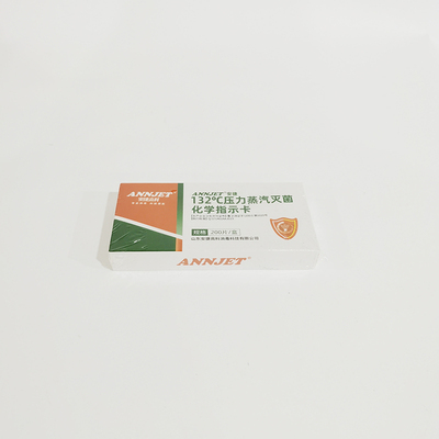 山东安捷 ANNJET®安捷132℃压力蒸汽灭菌化学指示卡 指示卡 200片/盒