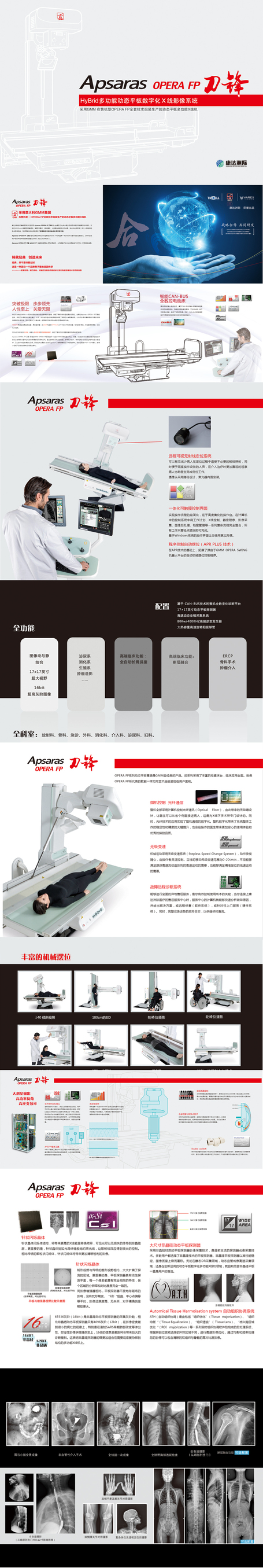 数字化透视摄影X射线机 Apsaras Opera FP "刀锋"
