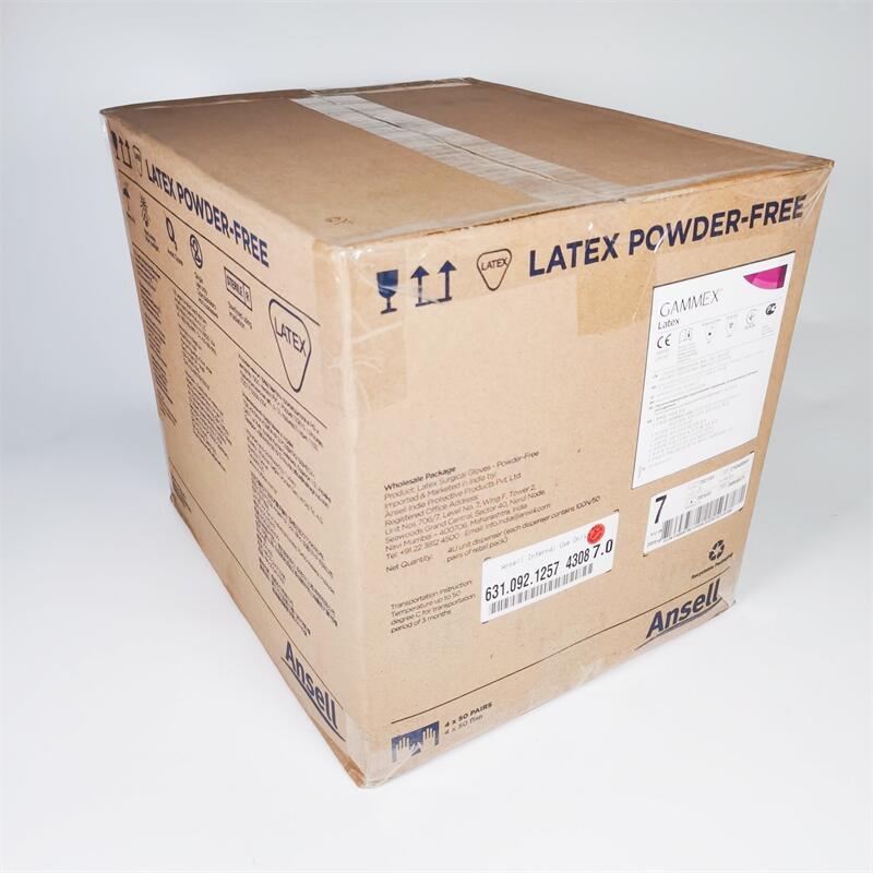 美国安思尔一次性使用灭菌橡胶外科手套 Latex ( 无粉 ) 7