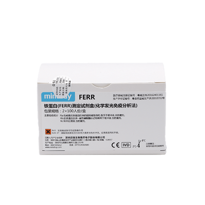 迈瑞 铁蛋白(FERR)测定试剂盒(化学发光免疫分析法) 2×100人份/盒