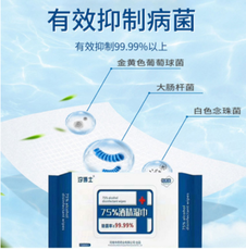 75%酒精湿巾 酒精湿巾 40抽