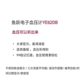 臂式电子血压计 YE620B