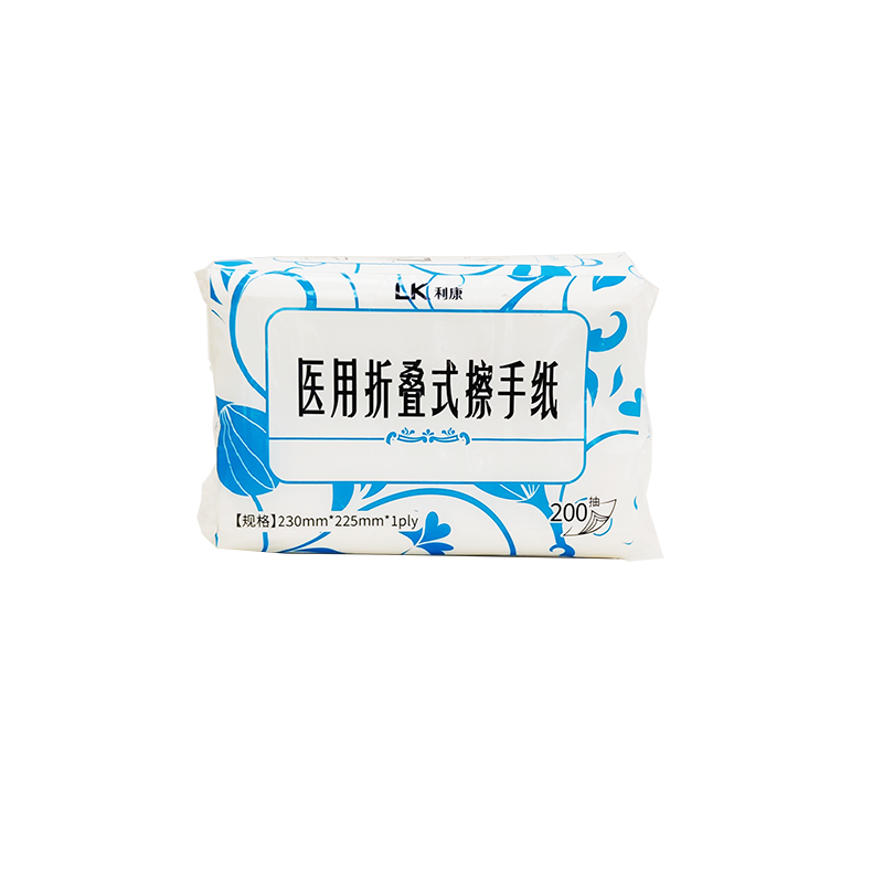 苏州洁蔓利康医用折叠式擦手纸 230mm*225mm*1ply