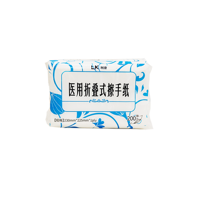 苏州洁蔓 利康医用折叠式擦手纸 230mm*225mm*1ply