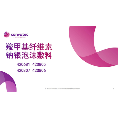 羧甲基纤维素钠银泡沫敷料 420807