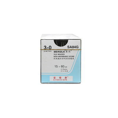 强生 丝线编织非吸收性缝线 SA84G