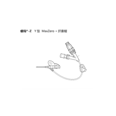 BD 密闭式静脉留置针 383284 睿玛™-Z Y型鲁尔接头带MaxZero™ 正压无针接头和肝素帽 24G×0.75" 0.7mm×19mm