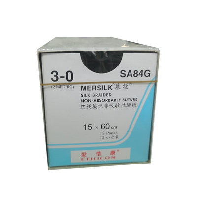 强生 丝线编织非吸收性缝线 不带针:SA84G