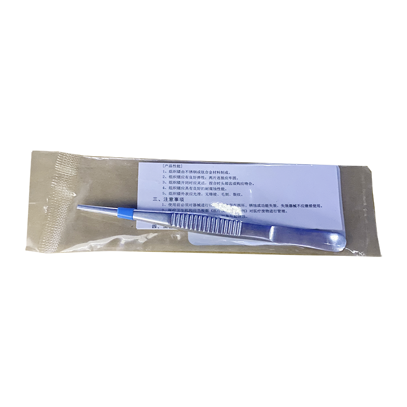 组织镊 12.5cm直形 1×2钩