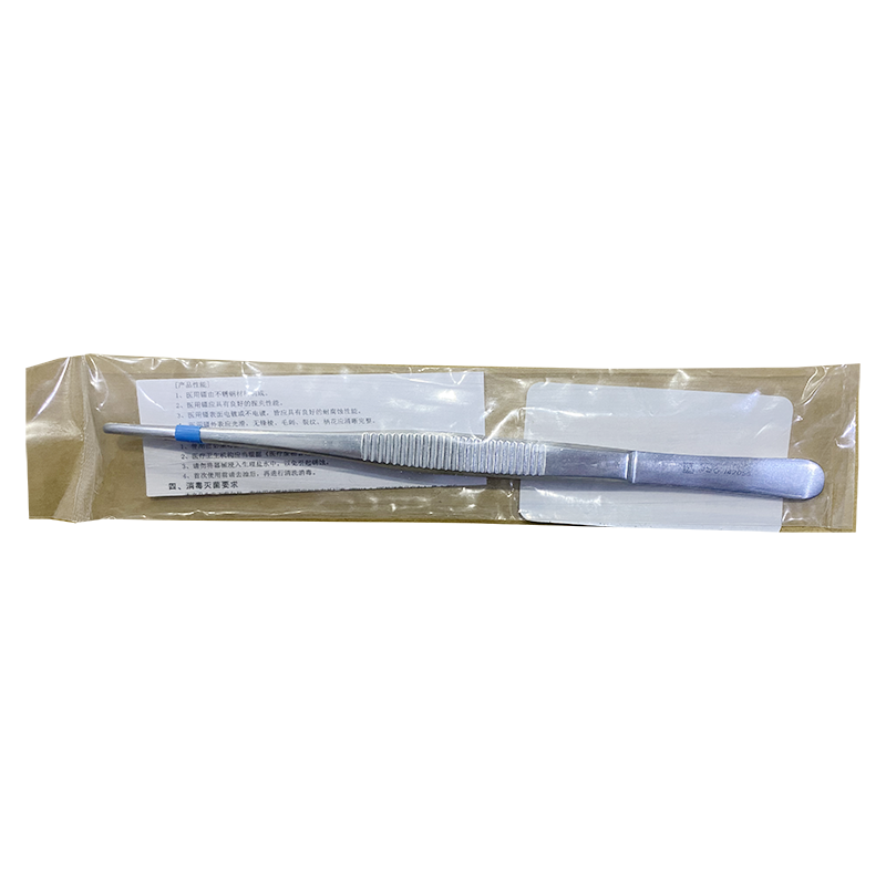 上海手术器械厂医用镊 20cm横齿(敷料)