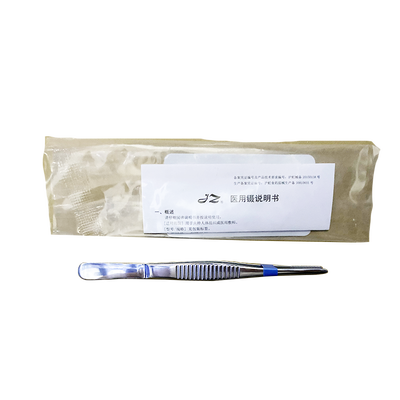 上海手术器械厂 医用镊 25cm横齿(敷料)