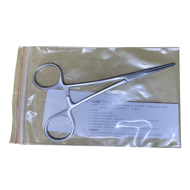 上海手术器械厂止血钳 14cm弯全齿WD
