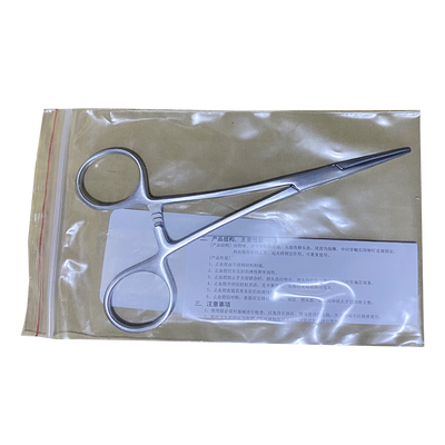 上海手术器械厂 止血钳 14cm弯全齿WD