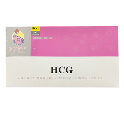 蓝十字 人绒毛膜促性腺激素(HCG)检测试纸(胶体金免疫层析法) 条型:1人份/袋
