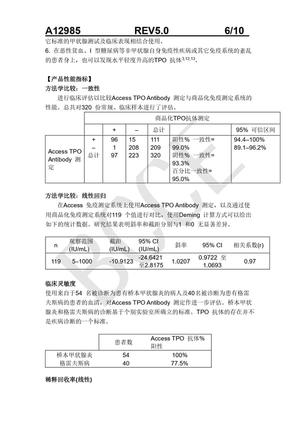 贝克曼 抗甲状腺过氧化物酶抗体测定试剂盒(化学发光法) 2×50测试/盒