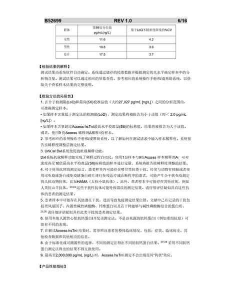 贝克曼 高敏肌钙蛋白I测定试剂盒(化学发光法) 2×50测试/盒