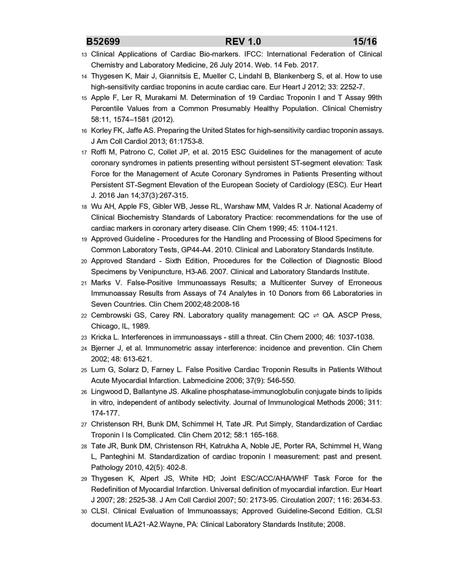 贝克曼 高敏肌钙蛋白I测定试剂盒(化学发光法) 2×50测试/盒