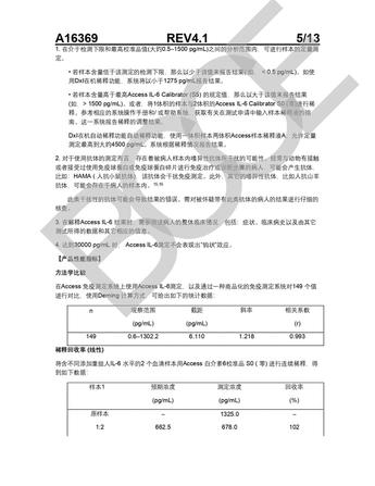 贝克曼 白介素6测定试剂盒(化学发光法) 2 × 50个测试/盒