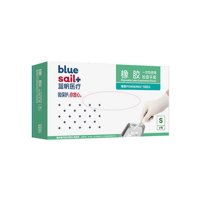 一次性使用橡胶检查手套 有粉手套 M(中号)