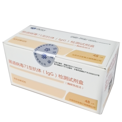 肠道病毒71型抗体(IgG)检测试剂盒(酶联免疫法) 48人份/盒