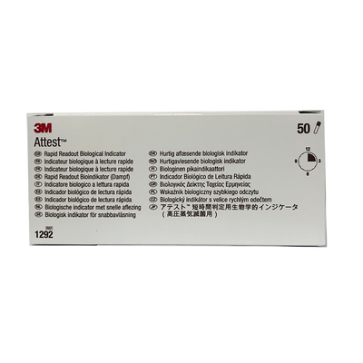 3M 3M ATTEST 压力蒸汽灭菌生物培养指示剂(快速) 1292