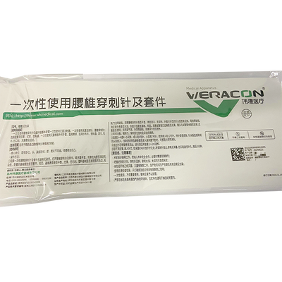 江苏伟康 一次性使用腰椎穿刺针及套件 腰椎穿刺针规格9#(01.03.013)