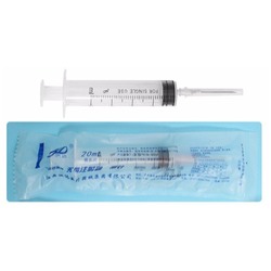 江西洪达 一次性使用无菌注射器 带针 偏头式 20mL 1.2mm×32mm