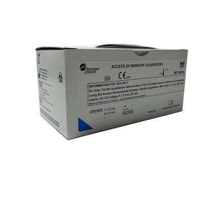 贝克曼 糖类抗原125校准品 校准品0(S0):2.5 mL×1,校准品1(S1):2.5 mL×1,校准品2(S2):2.5 mL×1,校准品3(S3):2.5 mL×1,校准品4(S4):2.5 mL×1,校准品5(S5):2.5 mL×1.
