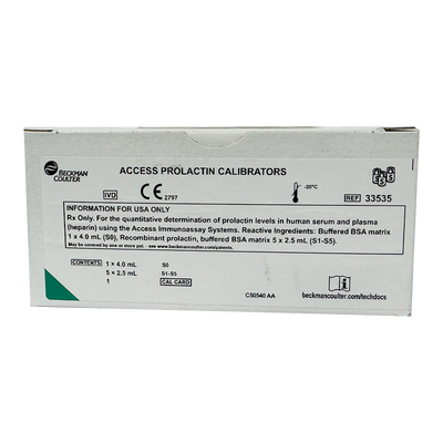 贝克曼 泌乳素校准品 校准品0(S0), 4.0mL/瓶;校准品1(S1)-校准品5(S5),2.5 mL/ 瓶.