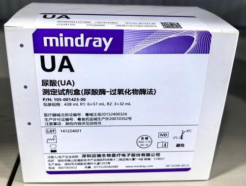 迈瑞 尿酸(UA)测定试剂盒(尿酸酶—过氧化物酶法) 438mL R1:6×57mL,R2:3×32mL