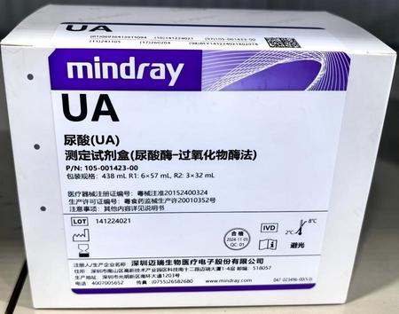 迈瑞 尿酸(UA)测定试剂盒(尿酸酶—过氧化物酶法) 438mL R1:6×57mL,R2:3×32mL
