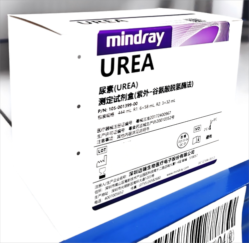 迈瑞 尿素(UREA)测定试剂盒(紫外-谷氨酸脱氢酶法) 444mL:R1:6×58mL,R2:3×32mL