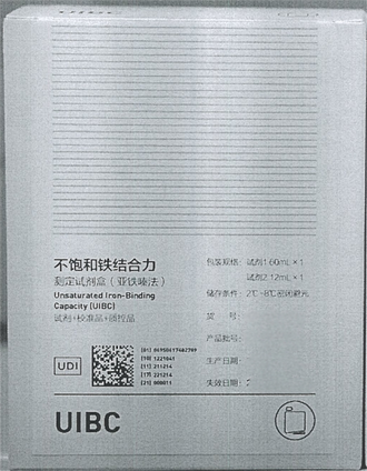 迈克生物 不饱和铁结合力测定试剂盒(亚铁嗪法) 试剂1 60mL×1 试剂2 12mL×1