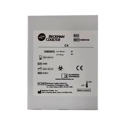 贝克曼 补体C4测定试剂盒(免疫比浊法) 试剂1(R1):4×10mL,试剂2(R2):4×8mL