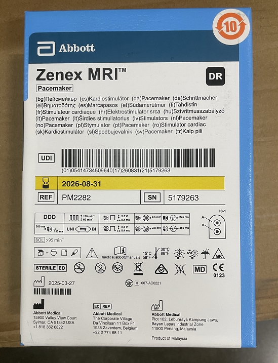 雅培植入式心脏起搏器 PM2282