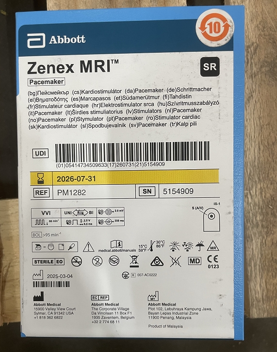 雅培植入式心脏起搏器 PM1282