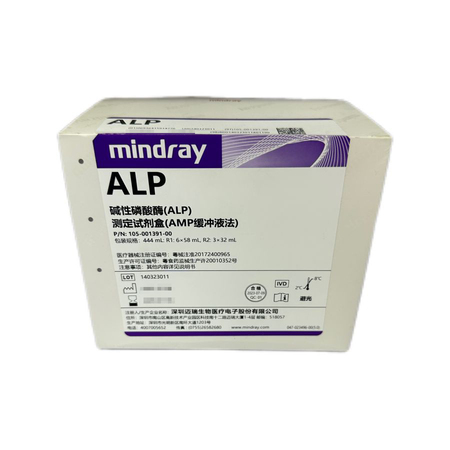 迈瑞 碱性磷酸酶(ALP)测定试剂盒(AMP缓冲液法) 444mL:R1:6×58mL,R2:3×32mL