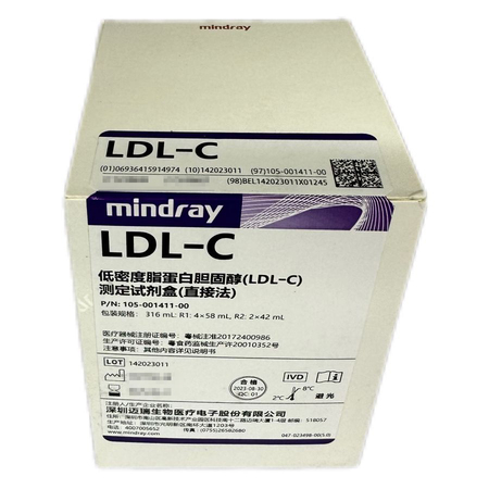 迈瑞 低密度脂蛋白胆固醇(LDL—C)测定试剂盒(直接法) 316ml:R1:4×58 mL,R2:2×42 mL