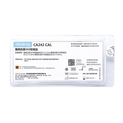 迈瑞 糖类抗原242校准品 糖类抗原242校准品0(C0):1×1.2mL,糖类抗原242校准品1(C1):1×1.0mL,糖类抗原242校准品2(C2):1×1.0mL