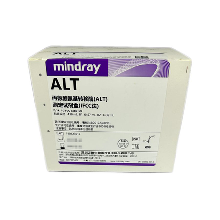 迈瑞 丙氨酸氨基转移酶(ALT)测定试剂盒(IFCC法) 438mL:R1:6×57mL,R2:3×32mL