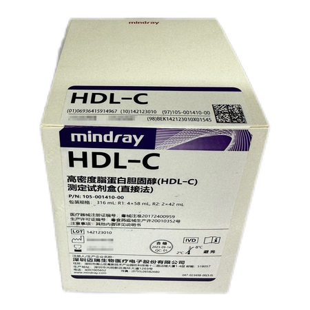 迈瑞 高密度脂蛋白胆固醇(HDL—C)测定试剂盒(直接法) 316mL:R1:4×58 mL,R2:2×42 mL
