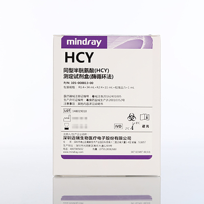 迈瑞 同型半胱氨酸(HCY)测定试剂盒(酶循环法) 180mL R1:4×34mL,R2:4×11mL;校准品:5×1.0mL