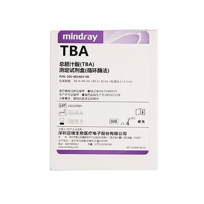 迈瑞 总胆汁酸(TBA)测定试剂盒(循环酶法) 244mL:R1:4×45mL,R2:2×32mL;校准品规格:1×1.5mL