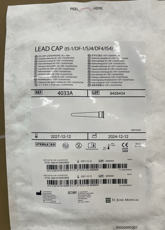 圣犹达电极导线帽 4033A