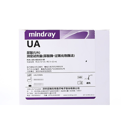 迈瑞 尿酸(UA)测定试剂盒(尿酸酶—过氧化物酶法) 438mL R1:6×57mL,R2:3×32mL