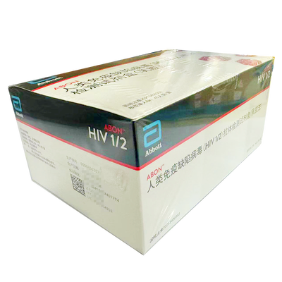 艾博生物 人类免疫缺陷病毒(HIV 1/2)抗体检测试剂盒(乳胶法) 板型单人份:40人份/盒 全血 、血清或血浆