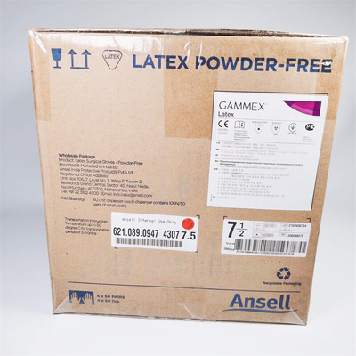 美国安思尔 一次性使用灭菌橡胶外科手套 Latex ( 无粉 ) 7.5
