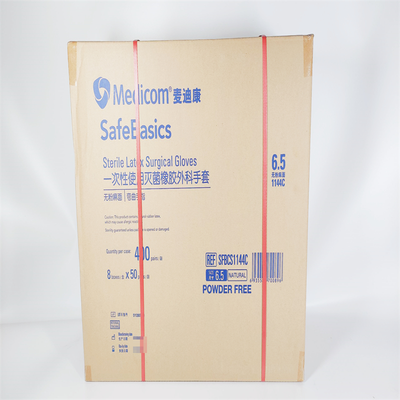顶级医疗 一次性使用灭菌橡胶外科手套 /(SFBCS1144C-0080050无粉6.5号)
