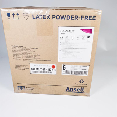 美国安思尔 一次性使用灭菌橡胶外科手套 Latex ( 无粉 ) 6