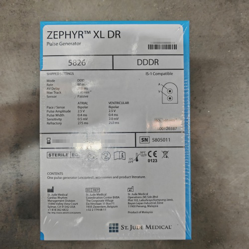 圣犹达植入式心脏起搏器 XL DR 5826